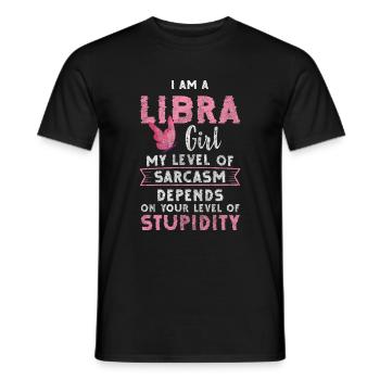 Zodiac sign Constellation Astrology Star - Men's T-Shirt - black - Front - AI Model Male 178 light (178cm)