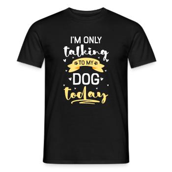 Chien Animal Amour Sports De Chien - T-shirt homme - noir - Devant - AI Model Male 178 light (178cm)