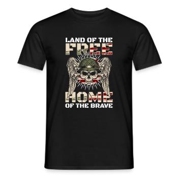 Patriote de l’Amérique - T-shirt homme - noir - Devant - AI Model Male 178 light (178cm)