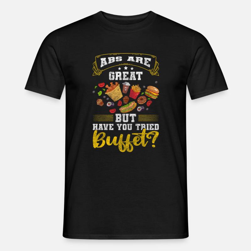 Essen Speisen - Männer T-Shirt - Schwarz