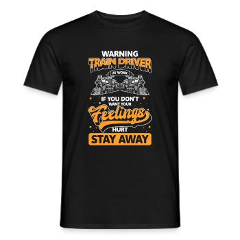Conducteur de voie ferrée - T-shirt homme - noir - Devant - AI Model Male 178 light (178cm)