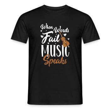 Musicien Joueur Geiger Musikverein - T-shirt homme - noir - Devant - AI Model Male 178 light (178cm)