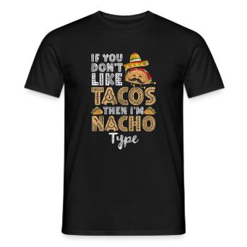 Célébrations mexicaines de restauration rapide - T-shirt homme - noir - Devant - AI Model Male 178 light (178cm)