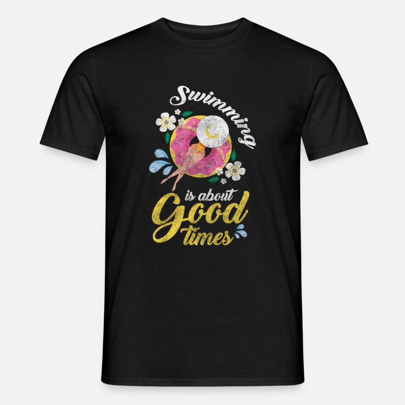 Poolparty Feier Sommer Freunde - Männer T-Shirt - Schwarz