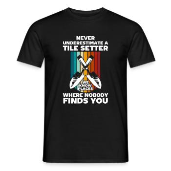 Handwerker Bauwerk Keramik - Männer T-Shirt - Schwarz - Vorne - AI Model Male 178 light (178cm)