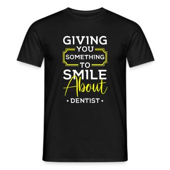Dentist Toothbrush Orthopedist - Men's T-Shirt - black - Front - AI Model Male 178 light (178cm)