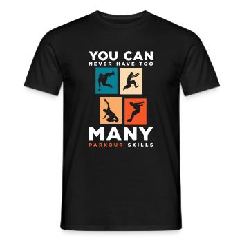 Freerunner Laufen Streetstyle Fitness - Männer T-Shirt - Schwarz - Vorne - AI Model Male 178 light (178cm)