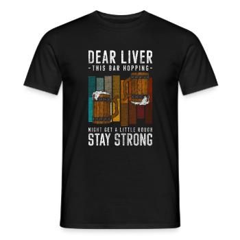 Party Wine Disco - Men's T-Shirt - black - Front - AI Model Male 178 light (178cm)