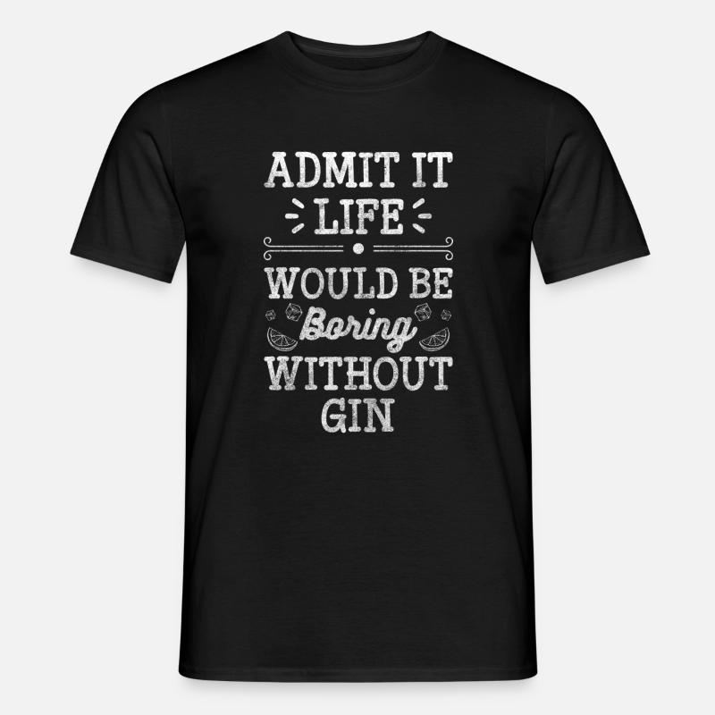 trinker getränk longdrink - Männer T-Shirt - Schwarz