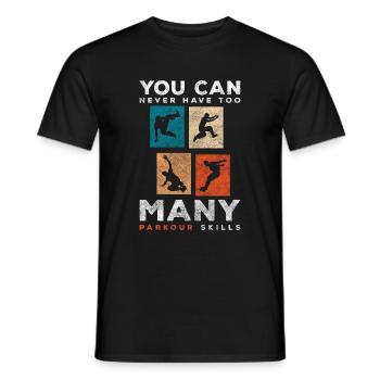 Freerunner Sportlich Underground Schnell - Männer T-Shirt - Schwarz - Vorne - AI Model Male 178 light (178cm)
