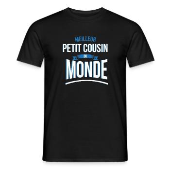 Meilleur Petit cousin du monde homme - T-shirt homme - noir - Devant - AI Model Male 178 light (178cm)