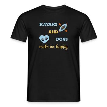 Kayak Kayaking - T-shirt homme - noir - Devant - AI Model Male 178 light (178cm)