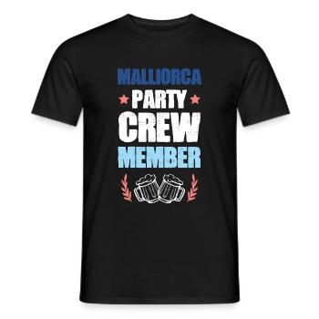 Mallorca Party Crew - Men's T-Shirt - black - Front - AI Model Male 178 light (178cm)