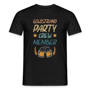 Équipe de fête Golden Sands - T-shirt homme - noir - Devant - AI Model Male 178 light (178cm)