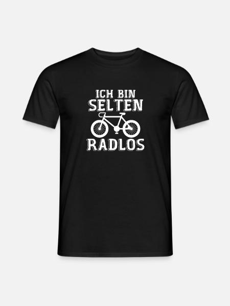 Ich Bin Selten Radlos - Men's T-Shirt - black