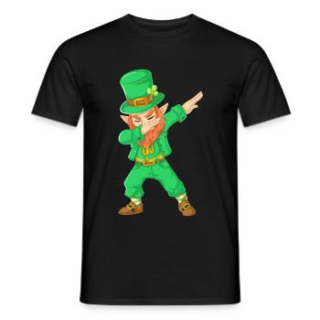 St. Patricks Day Tupfender Kobold - Männer T-Shirt - Schwarz - Vorne - AI Model Male 178 light (178cm)