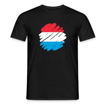 Luxembourg Flag Luxembourg flag Home - Men's T-Shirt - black - Front - AI Model Male 178 light (178cm)