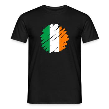 Irland Flagge Vintage Irische Fahne Dublin - Männer T-Shirt - Schwarz - Vorne - AI Model Male 178 light (178cm)
