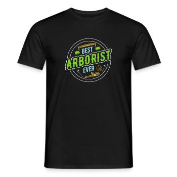 Bûcheron Bûcheron Tronçonneuse - T-shirt homme - noir - Devant - AI Model Male 178 light (178cm)