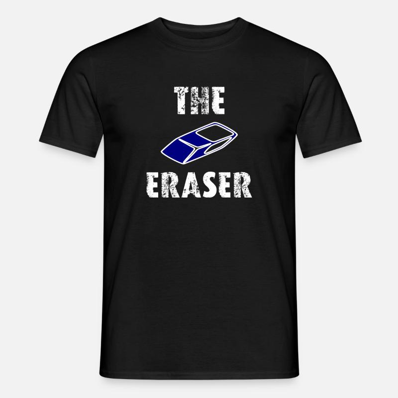 The Eraser - Männer T-Shirt - Schwarz