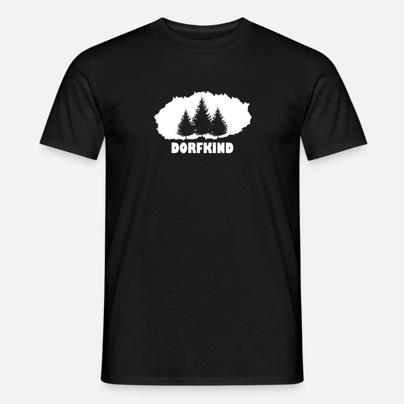 Dorfkind - Männer T-Shirt - Schwarz