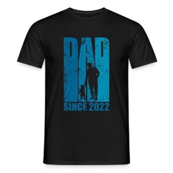 DAD SINCE 2022 DAD-TO-BE - Men's T-Shirt - black - Front - AI Model Male 178 light (178cm)