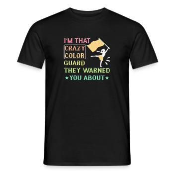 Color Guard - Men's T-Shirt - black - Front - AI Model Male 178 light (178cm)