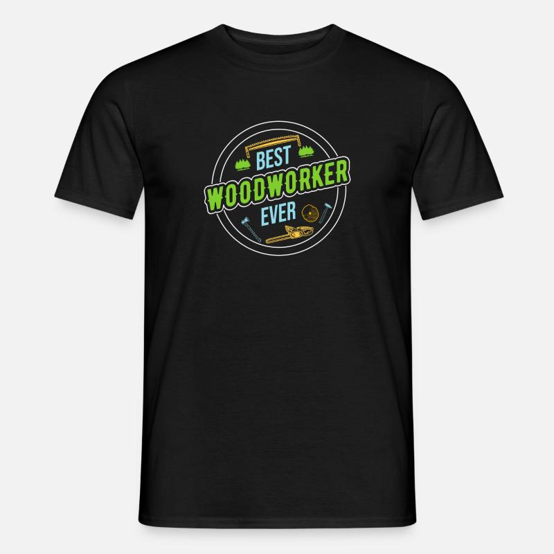 Logger Lumberjack Chainsaw - Men’s T-shirt - black