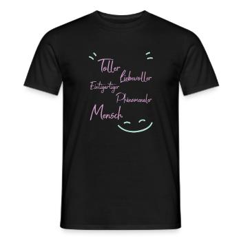 Weil du ein toller mensch bist - Männer T-Shirt - Schwarz - Vorne - AI Model Male 178 light (178cm)