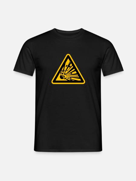 risk of explosion - Men's T-Shirt - black