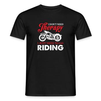 Moto moto moto shirt - T-shirt homme - noir - Devant - AI Model Male 178 light (178cm)