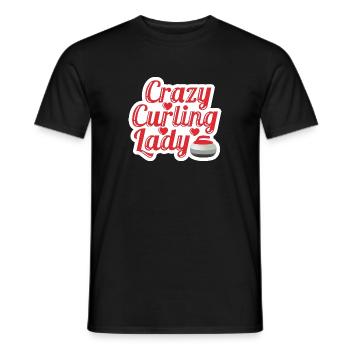 Curling - T-shirt homme - noir - Devant - AI Model Male 178 light (178cm)