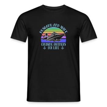 Kreuzfahrt Familie Urlaub - Männer T-Shirt - Schwarz - Vorne - AI Model Male 178 light (178cm)