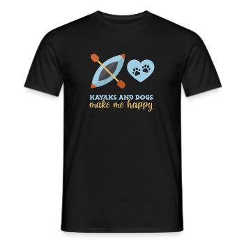 Kayak Kayaking - T-shirt homme - noir - Devant - AI Model Male 178 light (178cm)