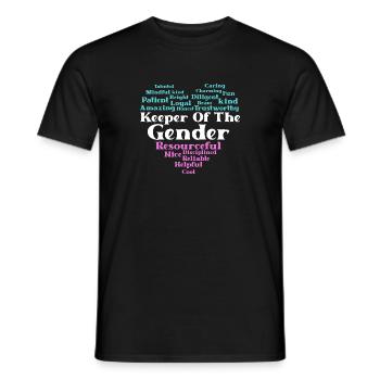 Gender Reveal Babyparty Geschlecht - Männer T-Shirt - Schwarz - Vorne - AI Model Male 178 light (178cm)