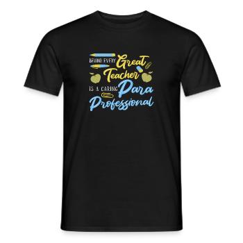 Paraprofessional - Men's T-Shirt - black - Front - AI Model Male 178 light (178cm)