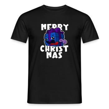 Merry Christmas - Christmas Gift Cartoon - Men's T-Shirt - black - Front - AI Model Male 178 light (178cm)