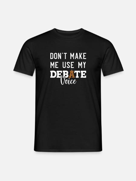 Debating Debate Arguing - Men's T-Shirt - black