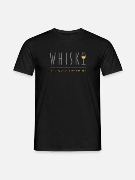 Whisky Is Liquid Sunshine - Men's T-Shirt - black