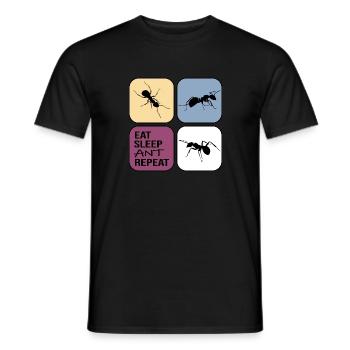 ameise ameisenkolonie fireant - Männer T-Shirt - Schwarz - Vorne - AI Model Male 178 light (178cm)