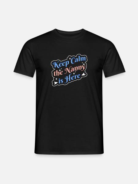 Nanny Babysitter Childminder - Men's T-Shirt - black