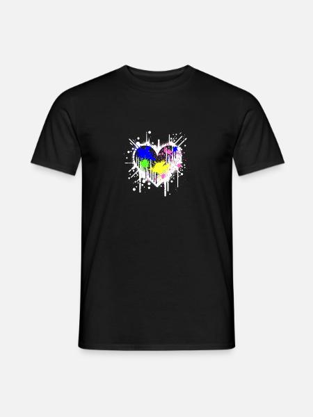 Graffiti Heart - Men's T-Shirt - black