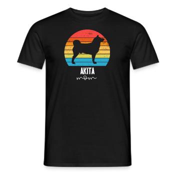 Akita - T-shirt homme - noir - Devant - AI Model Male 178 light (178cm)
