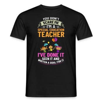 Special education Special education Promoting special needs - Men's T-Shirt - black - Front - AI Model Male 178 light (178cm)