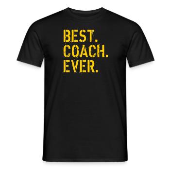 Best coach ever - T-shirt homme - noir - Devant - AI Model Male 178 light (178cm)