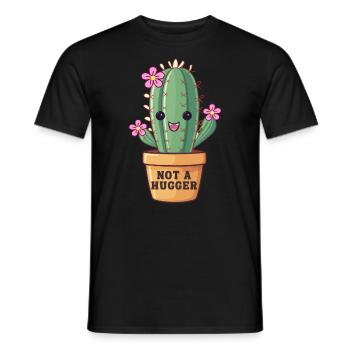 Pas un câlin - T-shirt homme - noir - Devant - AI Model Male 178 light (178cm)
