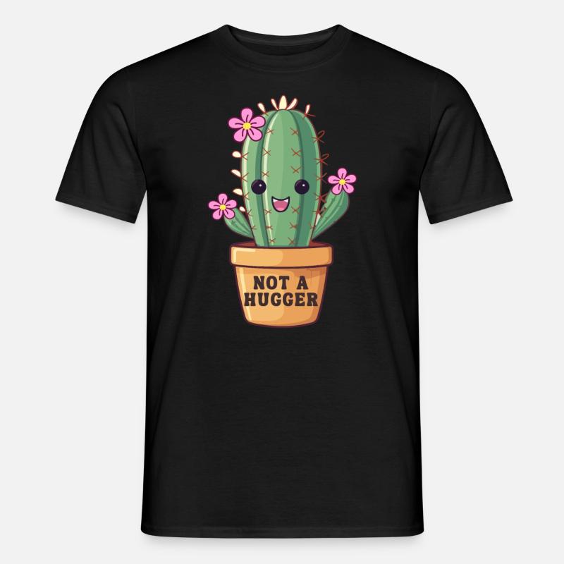 Kein Umarmer - Männer T-Shirt - Schwarz