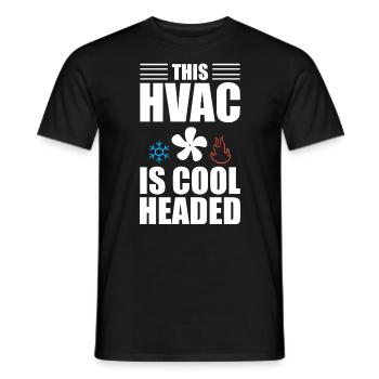 Lustiger HVAC-Techniker HVAC-Installateur - Männer T-Shirt - Schwarz - Vorne - AI Model Male 178 light (178cm)