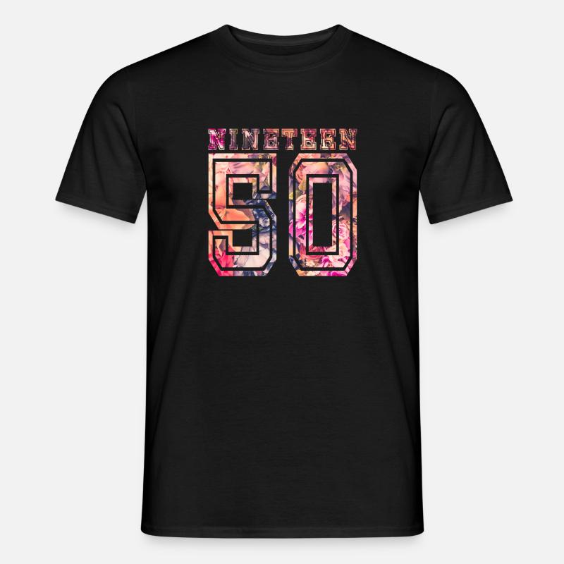 NINETEEN 1950 B - Männer T-Shirt - Schwarz