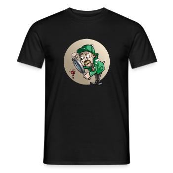detective detektiv private eye investigator1 - Männer T-Shirt - Schwarz - Vorne - AI Model Male 178 light (178cm)